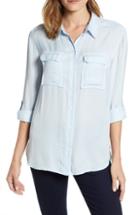 Women's Vince Camuto Flowy Utility Blouse - Green