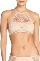 Women's Kenneth Cole New York Wrapped In Love Halter Bikini Top - Beige