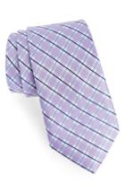 Men's Southern Tide Omni Check Silk Tie, Size - Purple