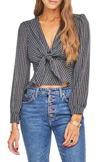 Women's Astr The Label Laney Tie Front Top