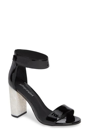 Women's Jeffrey Campbell Lindsay Statement Heel Sandal M - Black