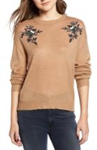 Women's Cupcakes And Cashmere Kobi Embroidered Sweater - Brown