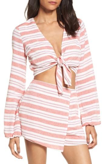 Women's Lovers + Friends I Think I Love You Wrap Top