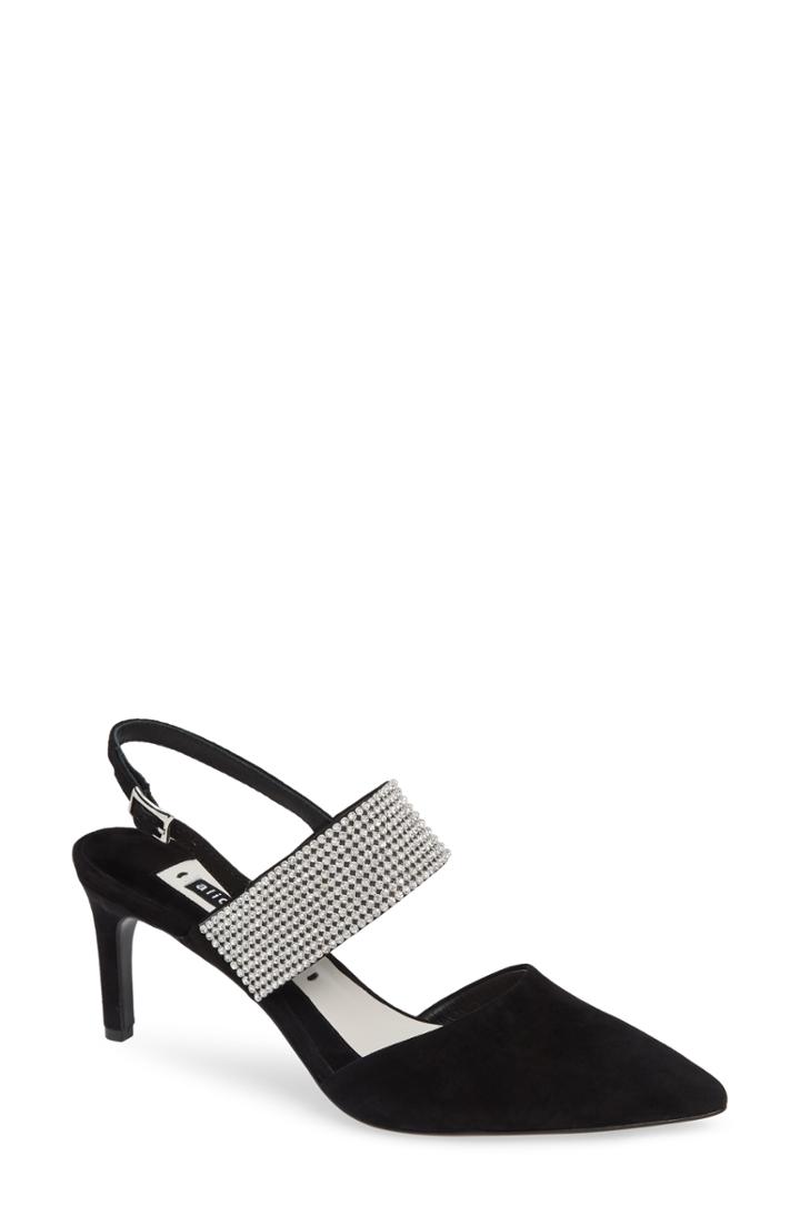 Women's Alice + Olivia Mabli Slingback Pump M - Black