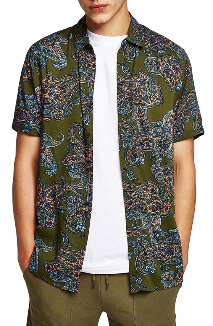 Men's Topman Paisley Print Shirt