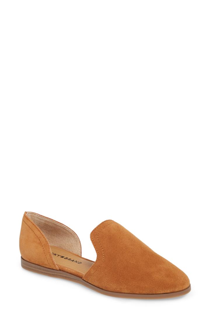 Women's Lucky Brand Jinree Flat .5 M - Brown