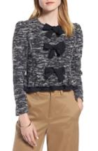 Women's 1901 Bow Front Crop Tweed Jacket - Blue