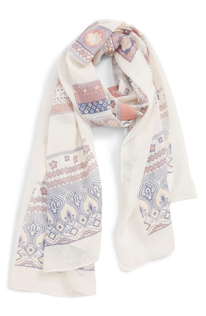 Women's Stella + Ruby Aztec Print Wrap, Size - Blue