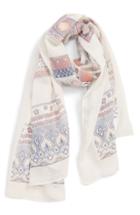Women's Stella + Ruby Aztec Print Wrap, Size - Blue