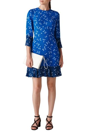 Women's Whistles Polly Spot Print Dress Us / 4 Uk - Blue