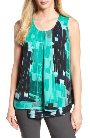 Women's Nic+zoe Jade Pebble Tank Top - Green