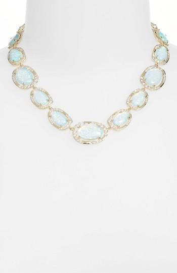 Women's Melinda Maria Mika Opal & Crystal Statement Necklace