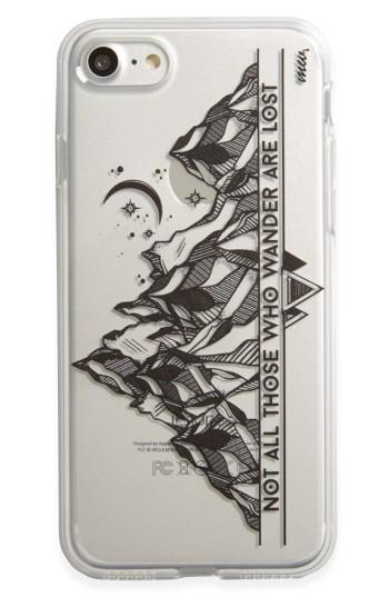 Milkyway Mountain & Moon Iphone 7 Case - Black
