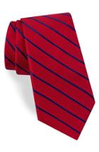 Men's Ted Baker London Stripe Silk Tie, Size - Red