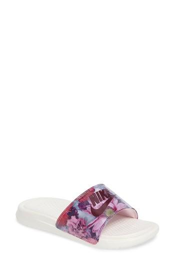 Women's Nike 'benassi Just Do It Ultra Premium' Slide Sandal M - White