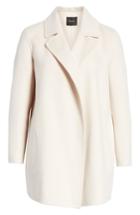 Women's Theory Clairene New Divide Wool & Cashmere Coat - Ivory
