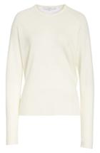 Women's Tibi Merino Wool Sweater, Size - White