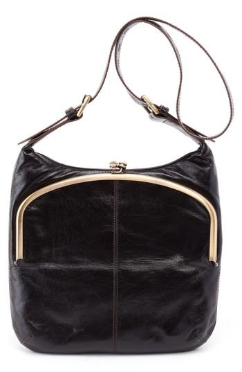 Hobo Minette Leather Shoulder Bag - Black