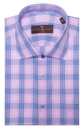 Men's Robert Talbott Classic Fit Plaid Dress Shirt .5 - Pink