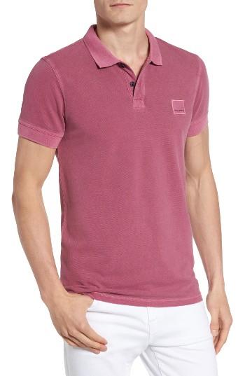 Men's Boss Orange Pascha Polo - Pink