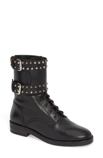 Women's Isabel Marant Studded Combat Boot Us / 35eu - Black