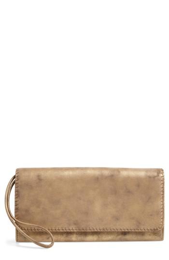 Women's Hobo Era Wristie Leather Wallet - Beige
