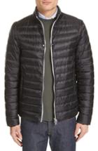 Men's Herno Down Nylon Hybrid Jacket With Detachable Sleeves Eu - Black