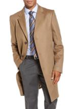 Men's Monte Rosso Carter Classic Fit Cashmere Overcoat R - Beige