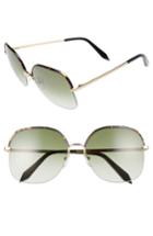 Women's Victoria Beckham Windsor 60mm Gradient Lens Square Sunglasses -