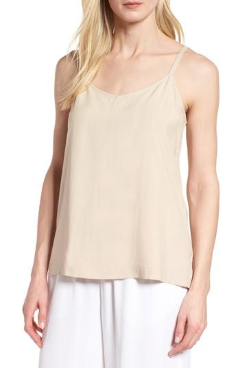 Women's Eileen Fisher Silk Camisole - Beige