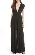 Women's Tracy Reese Pleated Wide Leg Jumpsuit - Black