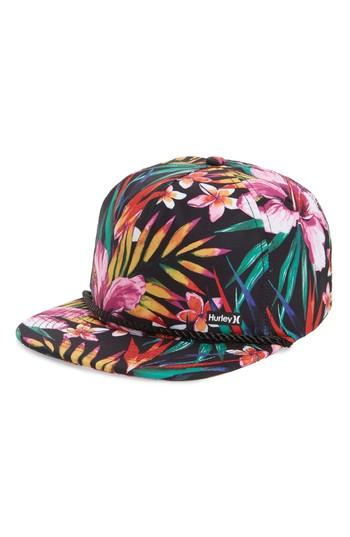 Men's Hurley Dri-fit Garden Print Hat - Black