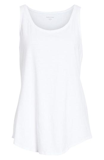 Women's Eileen Fisher Organic Cotton Jersey Tank, Size - White