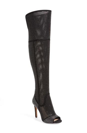 Women's Vince Camuto Kamorina Studded Over The Knee Boot M - Black