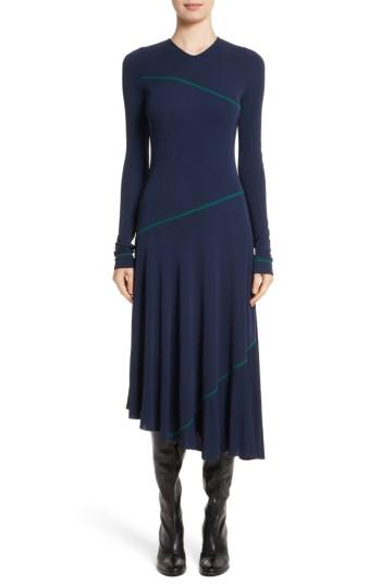 Women's Colovos Jersey Fit & Flare Dress - Blue