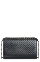 Christian Louboutin Paloma Spike Leather Clutch - Black