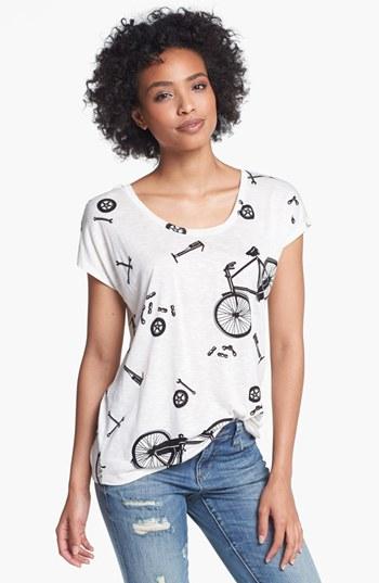 Pleione Print Slub Tee Bicycle Print