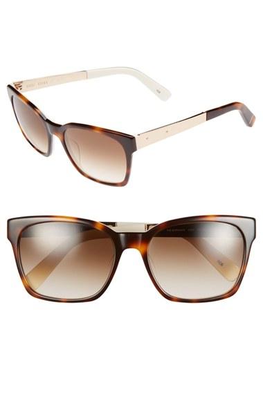 Women's Bobbi Brown 'the Morgan' 55mm Sunglasses - Tortoise Cream