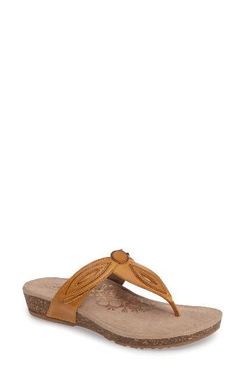 Women's Aetrex 'terri' Flip Flop M - Yellow