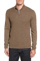 Men's Zachary Prell Higgins Quarter Zip Sweater - Brown