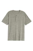 Men's Treasure & Bond Nep Henley Shirt - Grey