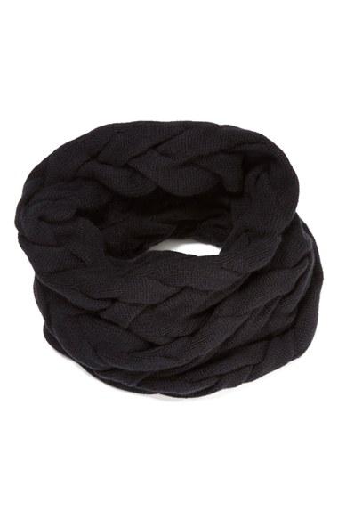 Women's Lafayette 148 New York Braided Cable Cashmere Snood