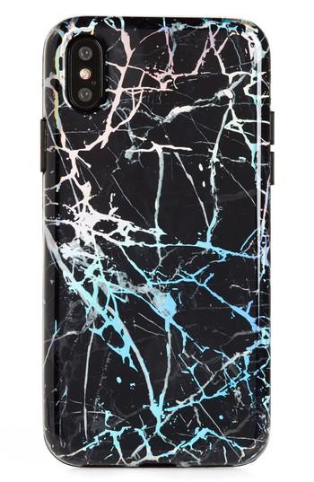 Velvet Caviar Rose Gold Marble Iphone X Case - Black