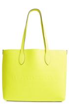 Burberry Large Remington Logo Leather Tote - Yellow