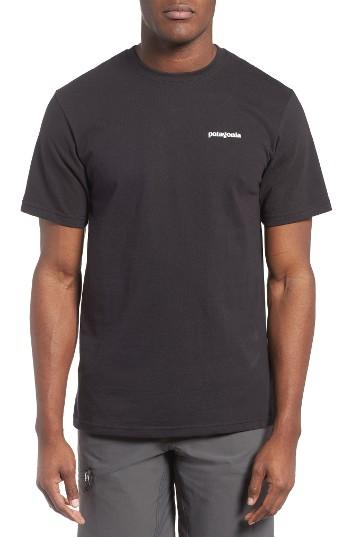 Men's Patagonia 'p-6 Logo' Organic Cotton T-shirt - Black