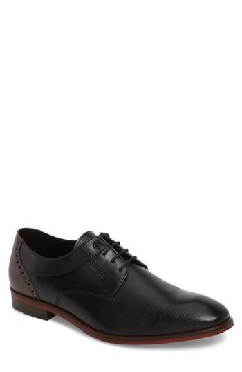Men's Lloyd Henley Embossed Cap Toe Derby M - Black