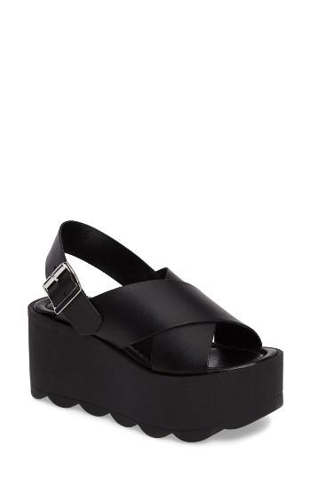 Women's Steve Madden Gigi Platform Wedge Sandal M - Black