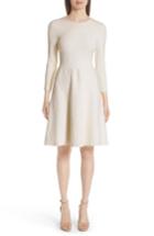 Women's Lela Rose Matelasse Fit & Flare Dress - White