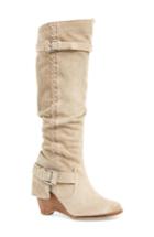 Women's Naugty Monkey Double Up Knee-high Wedge Boot .5 M - Brown