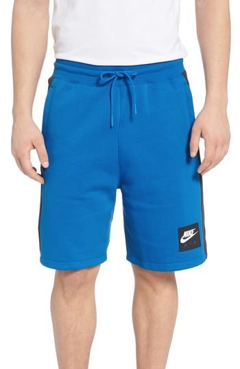 Men's Nike Sportswear Air Fleece Shorts - Blue